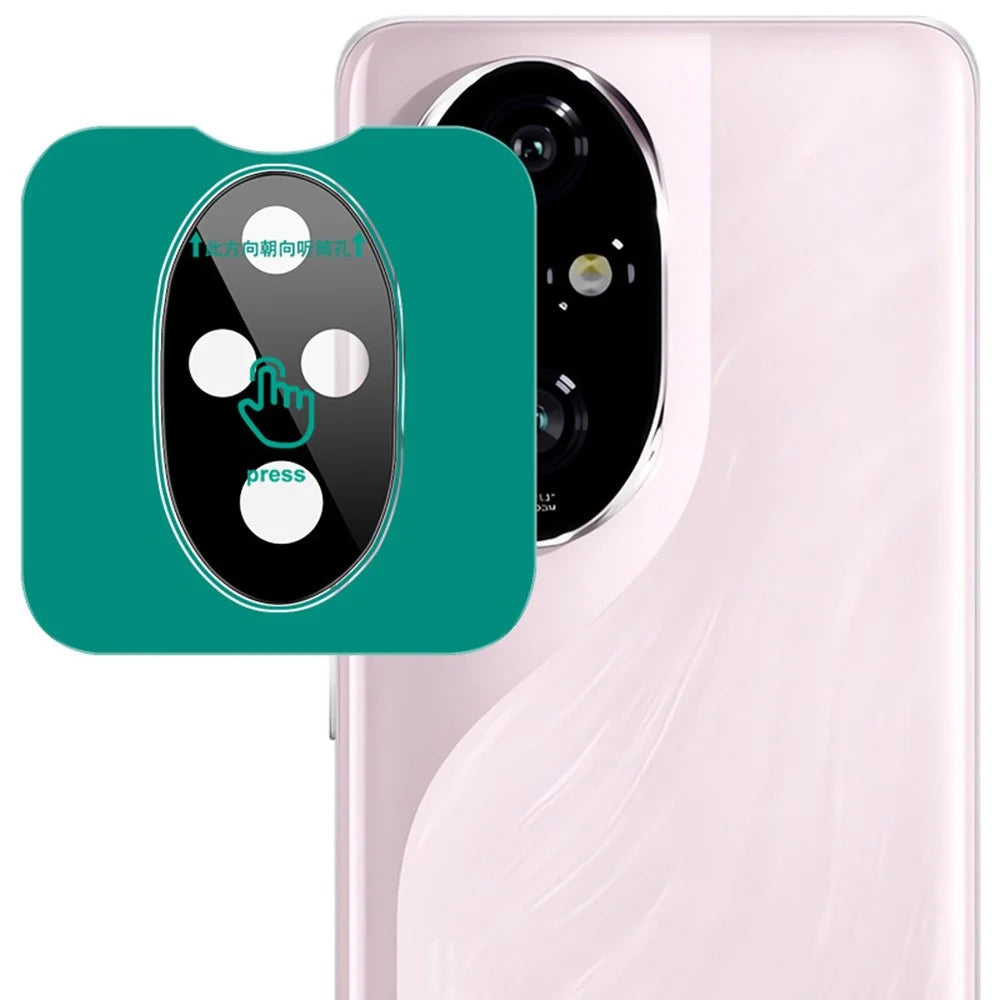 IMAK For Honor 200 Pro 5G Tempered Glass Camera Lens Protector with Self-Positioning Frame (Black Version) - 1