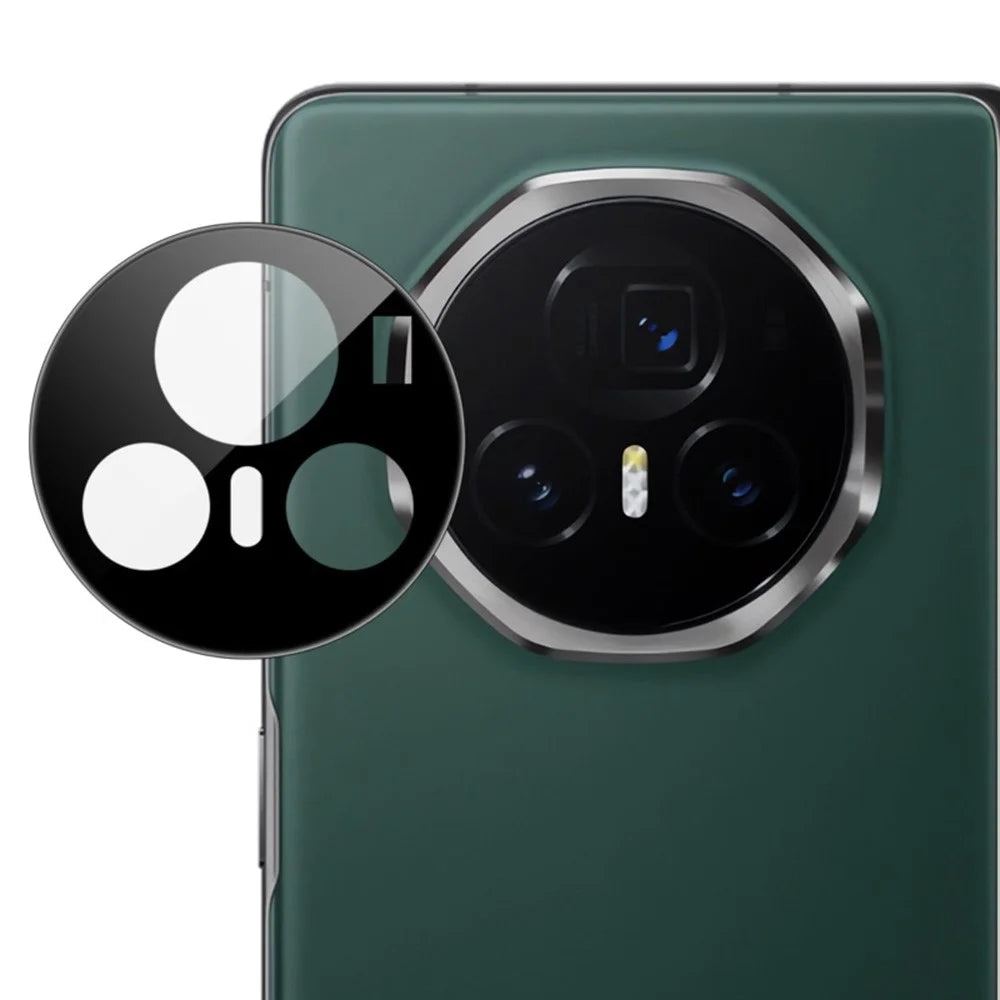 IMAK For Honor Magic V3 5G Tempered Glass Camera Lens Protector with Self-Positioning Frame (Black Version) - 6