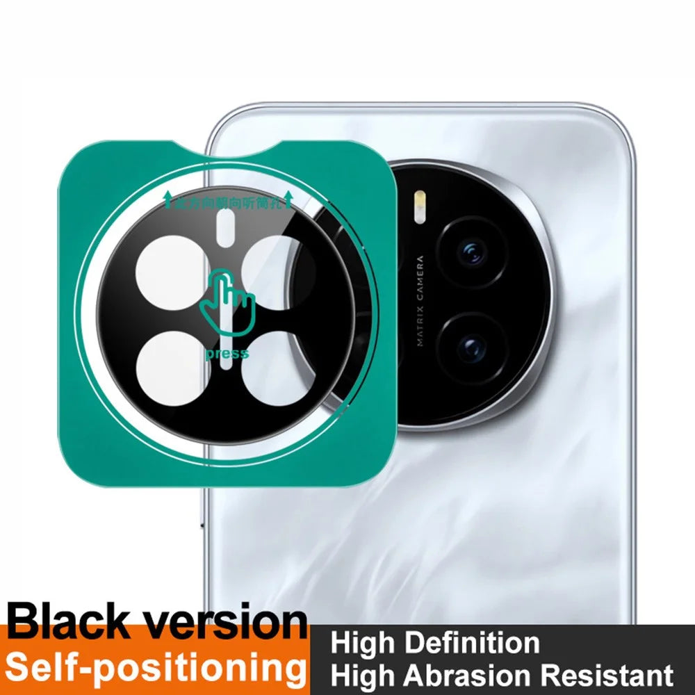 IMAK For Honor Magic7 5G Tempered Glass Camera Lens Protector with Self-Positioning Frame (Black Version) - 3