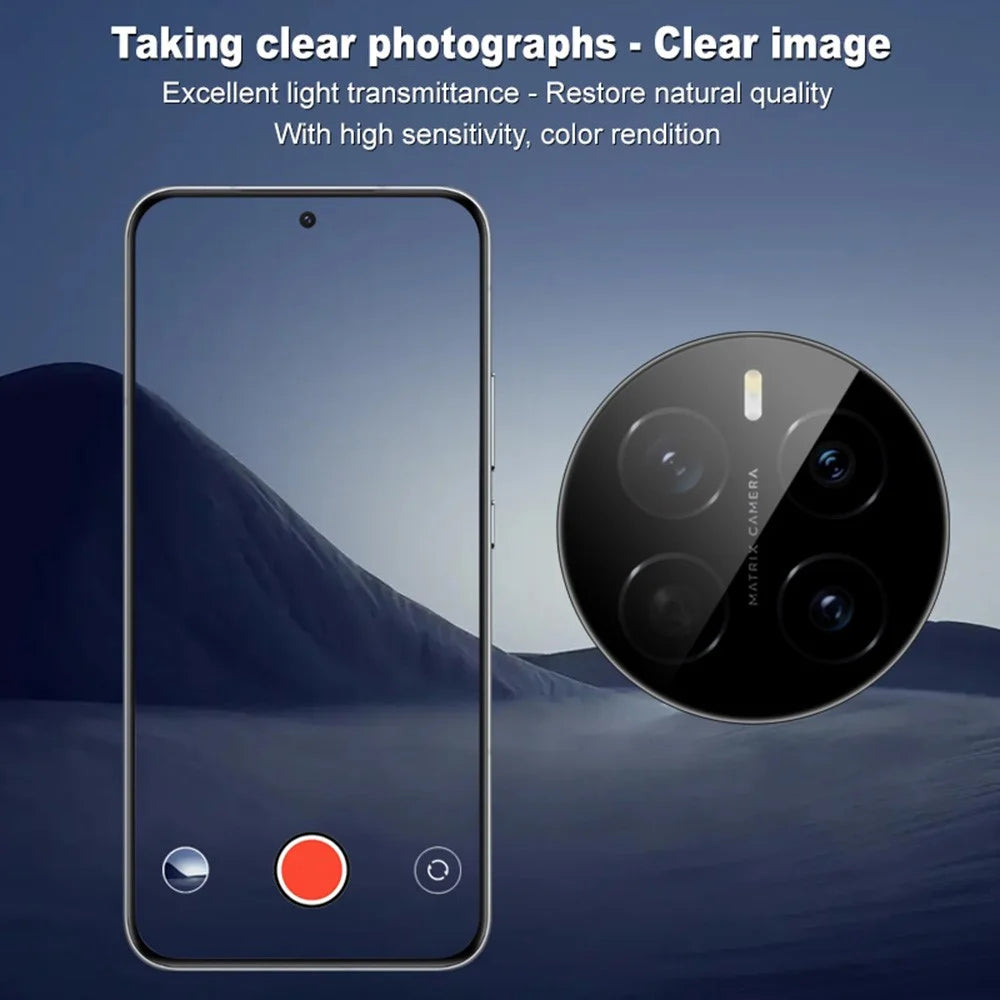 IMAK For Honor Magic7 5G Tempered Glass Camera Lens Protector with Self-Positioning Frame (Black Version) - 4
