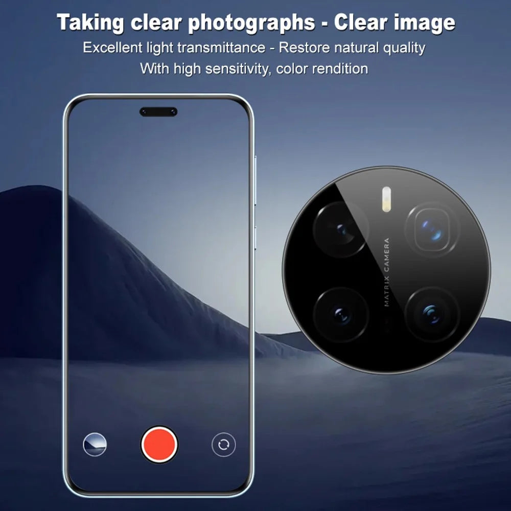 IMAK For Honor Magic7 Pro 5G Tempered Glass Camera Lens Protector with Self-Positioning Frame (Black Version) - 4