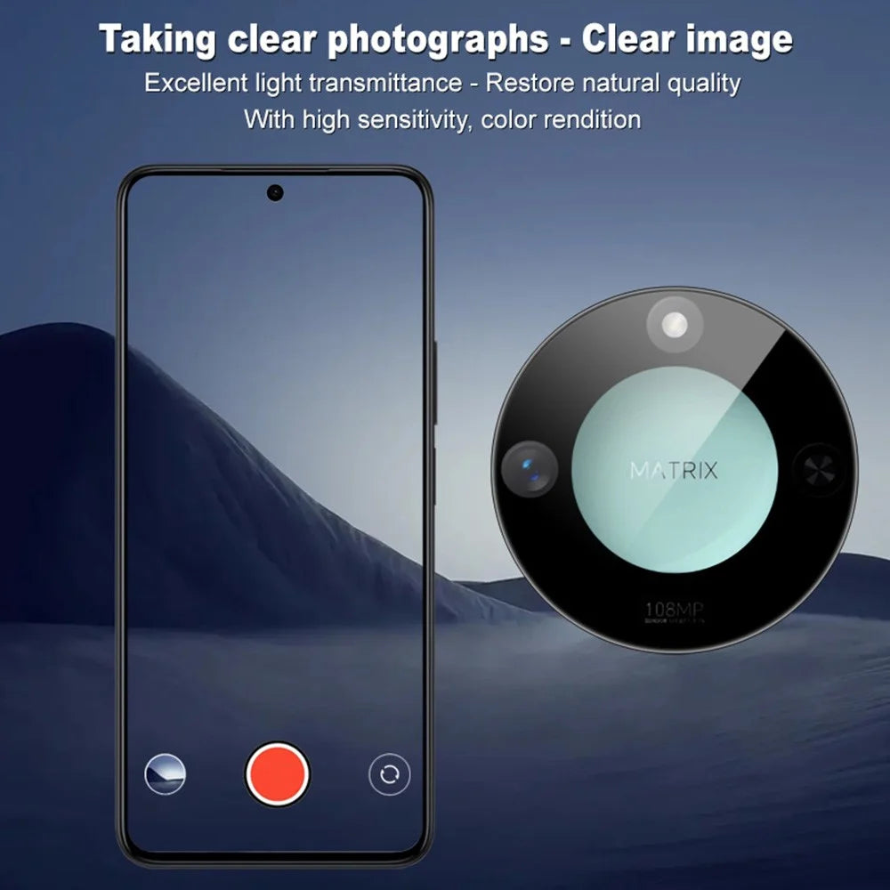 IMAK For Honor X60 5G Tempered Glass Camera Lens Protector with Self-Positioning Frame (Black Version) - 4