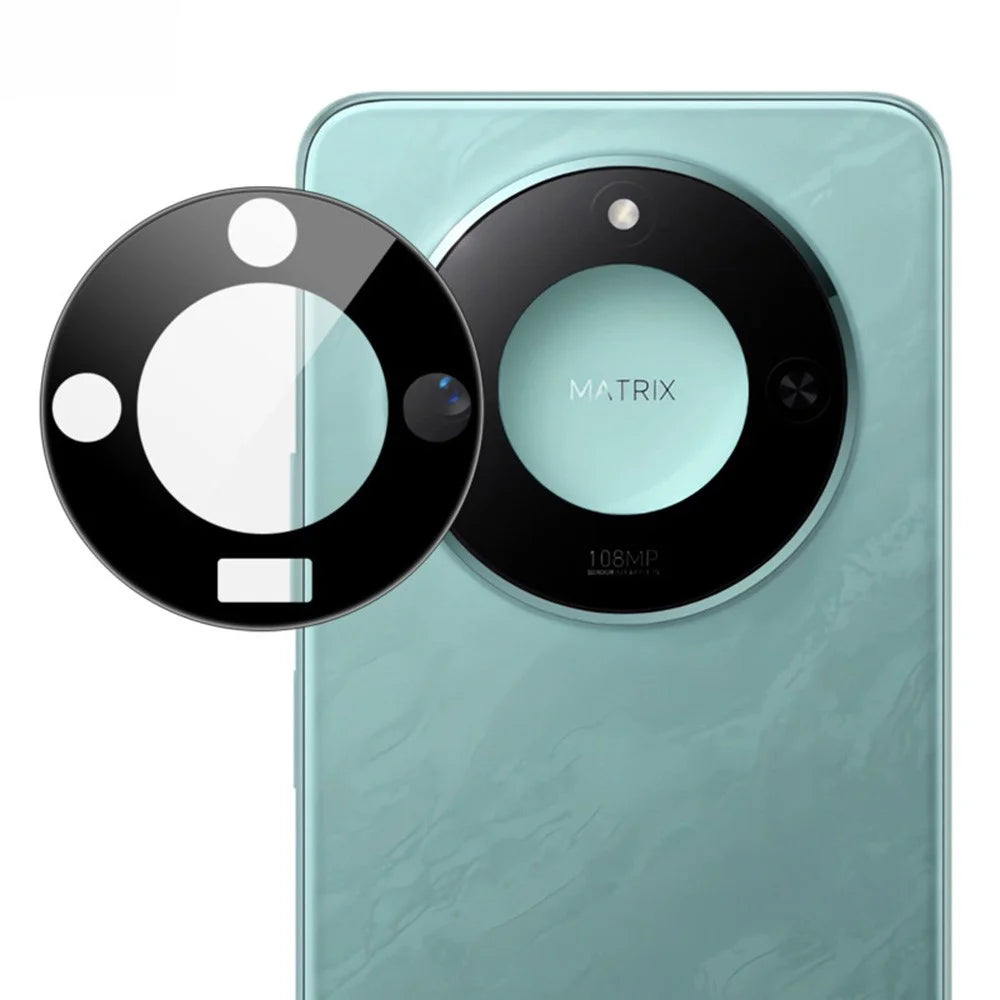 IMAK For Honor X60 5G Tempered Glass Camera Lens Protector with Self-Positioning Frame (Black Version) - 6