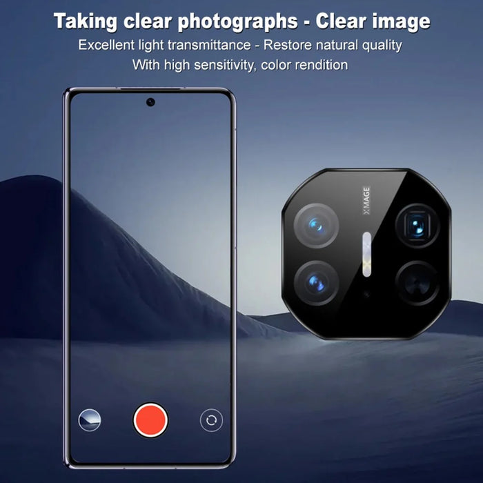 IMAK For Huawei Mate X5 Tempered Glass Camera Lens Protector with Self-Positioning Frame (Black Version) - 4