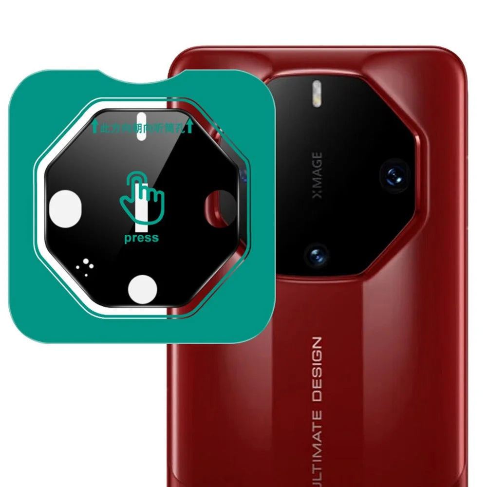IMAK For Huawei Mate 60 RS Ultimate Tempered Glass Camera Lens Protector with Self-Positioning Frame (Black Version) - 1