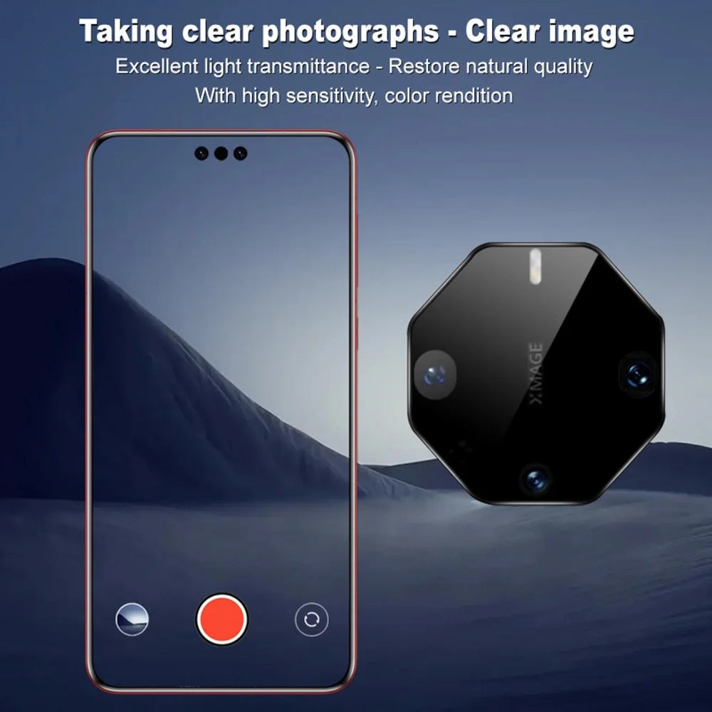 IMAK For Huawei Mate 60 RS Ultimate Tempered Glass Camera Lens Protector with Self-Positioning Frame (Black Version) - 4