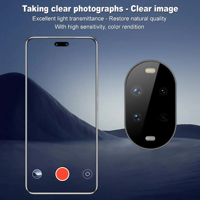 IMAK For Huawei nova 13 Pro 5G Tempered Glass Camera Lens Protector with Self-Positioning Frame (Black Version) - 4