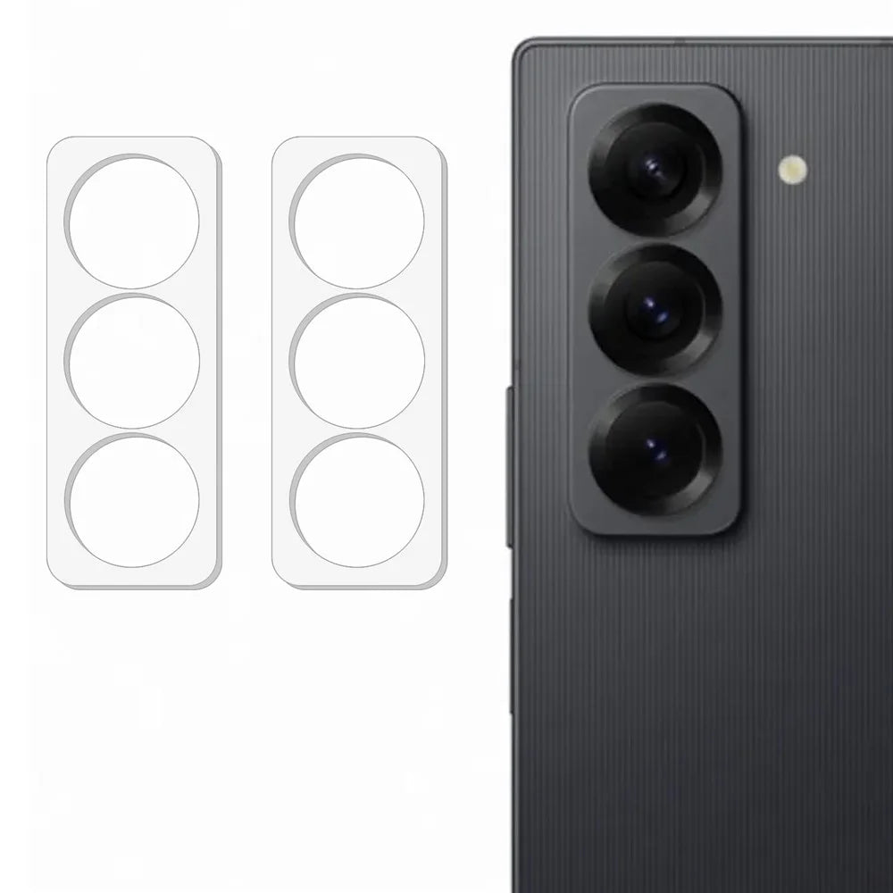 2Pcs For Samsung Galaxy Z Fold Special Camera Lens Protector 3D Arc Edge Anti-Scratch Tempered Glass Lens Film - 1