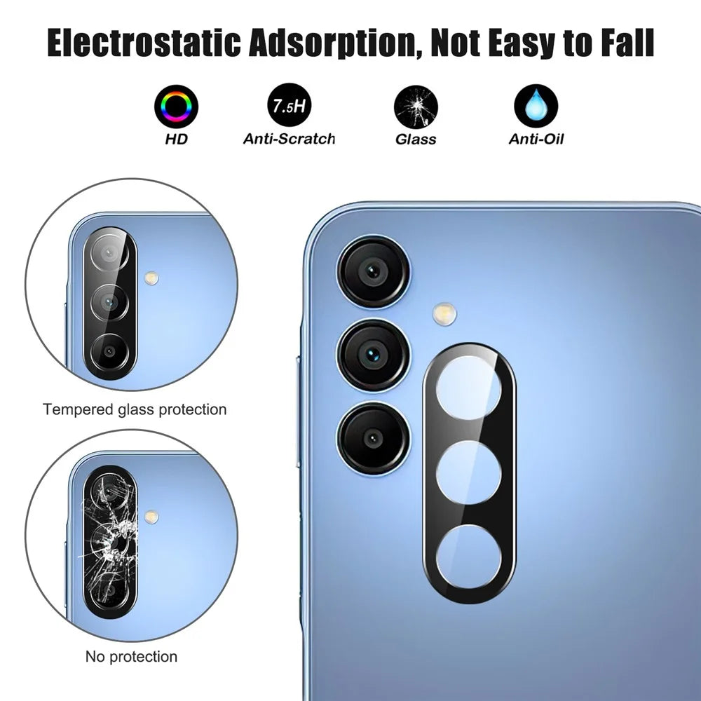 For Samsung Galaxy A36 5G Camera Lens Protector Black Tempered Glass Lens Film - 2