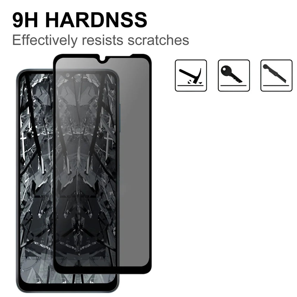 For Samsung Galaxy A26 5G Tempered Glass Screen Protector 2.5D Arc Edge Anti-Spy Film - 3