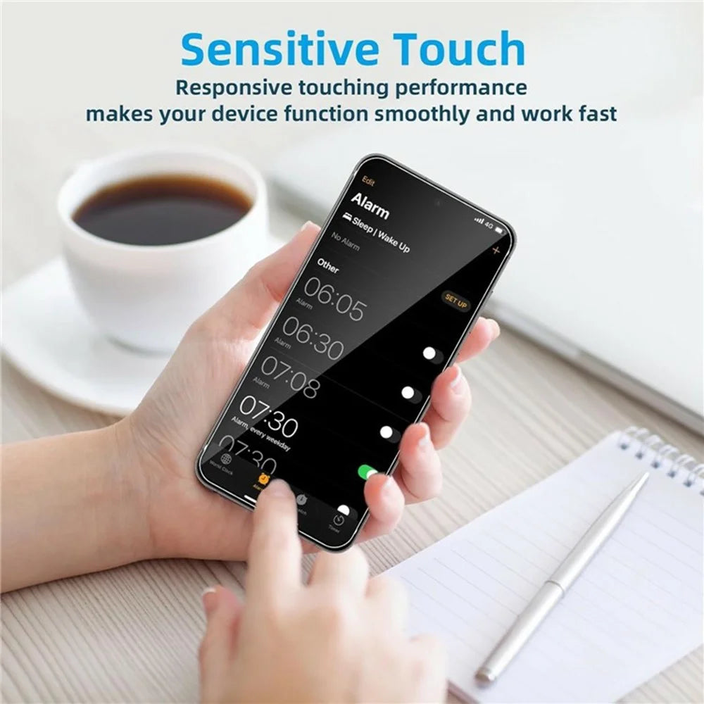 2Pcs For Samsung Galaxy A36 5G Screen Protector 2.5D Arc Edge High Clarity Tempered Glass Film with Camera Lens Film - 3