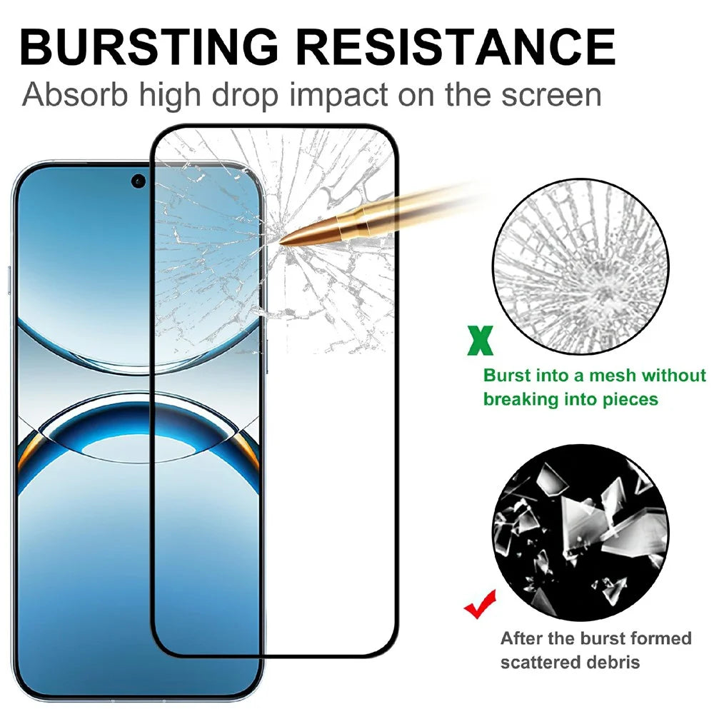 For Oppo Find X8 5G AGC Tempered Glass with Black Edge Full Glue Full Coverage Screen Protector - 3