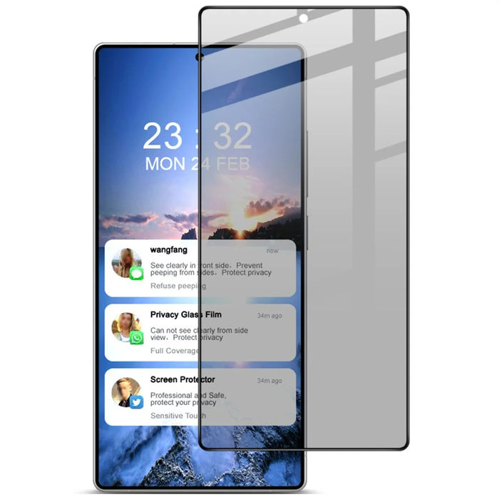 IMAK For Samsung Galaxy S25 Ultra Anti-Peep Tempered Glass Screen Protector Full Coverage - 3