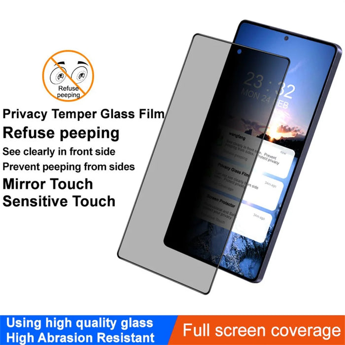 IMAK For Samsung Galaxy S25 Ultra Anti-Peep Tempered Glass Screen Protector Full Coverage - 5