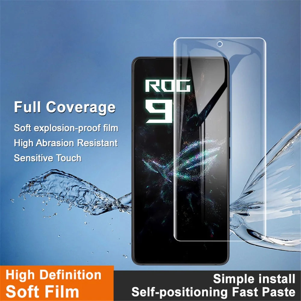 IMAK Hydrogel Film 4th Gen for Asus ROG Phone 9 FE 5G / 9 Pro 5G / Phone 9 5G Full Screen Protector Ultra Clear Soft TPU Film - 3