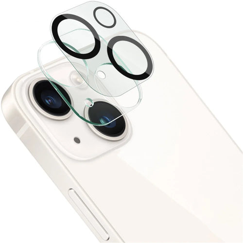IMAK For iPhone 14 / 14 Plus Tempered Glass Camera Lens Protector + Acrylic Lens Cap Anti-Scratch Len Film - 1