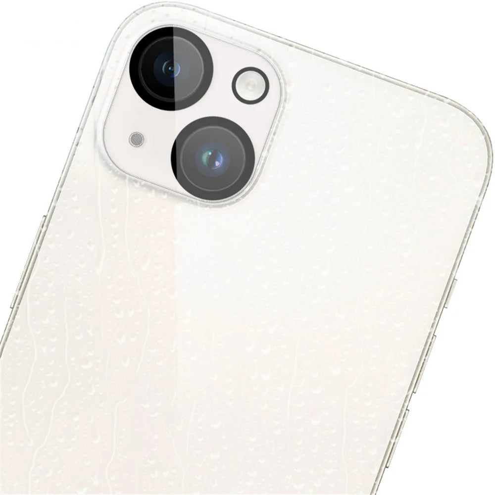 IMAK For iPhone 14 / 14 Plus Tempered Glass Camera Lens Protector + Acrylic Lens Cap Anti-Scratch Len Film - 7