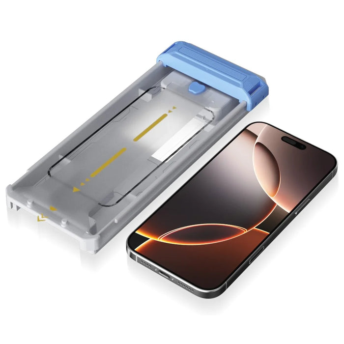 RURIHAI For iPhone 16 Tempered Glass Film 3D Cold Carving Screen Protector with Dust Remover - 3