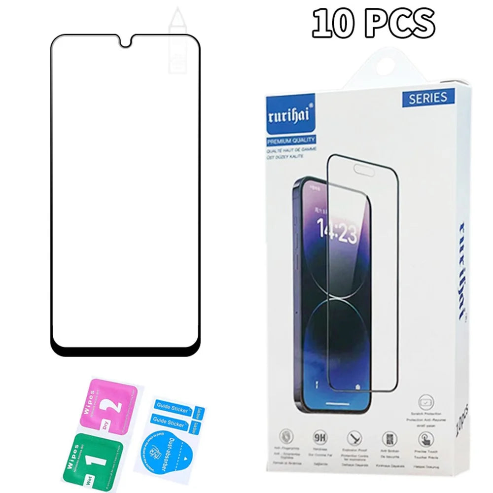 RURIHAI 10Pcs For Samsung Galaxy A26 5G High Aluminium-Silicon Glass Film 0.26mm 2.5D Screen Protector - 5