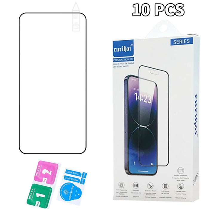 RURIHAI 10Pcs For Samsung Galaxy A56 5G High Aluminium-Silicon Glass Film 0.26mm 2.5D Screen Protector - 5