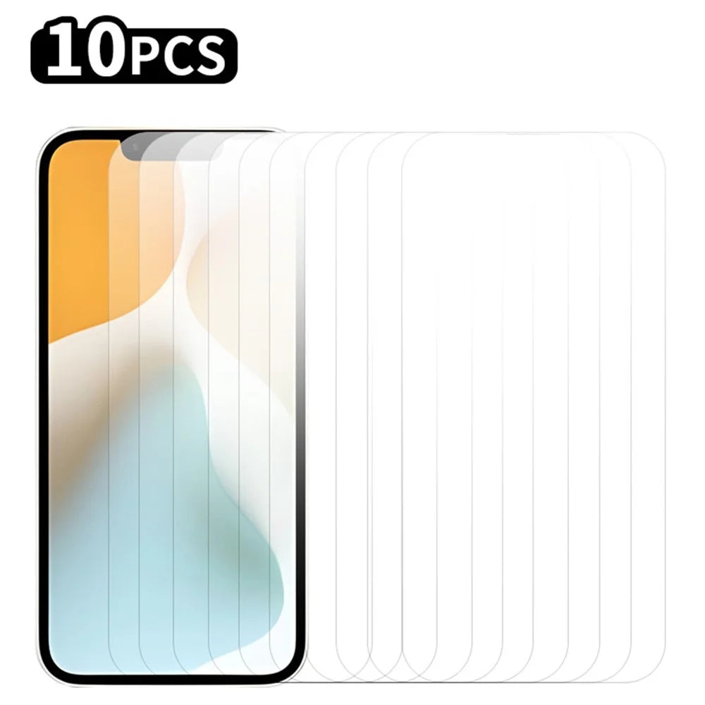 RURIHAI 10Pcs For iPhone 17e / 16e Screen Protector 0.26mm 2.5D High Aluminium-Silicon Glass Film - 1