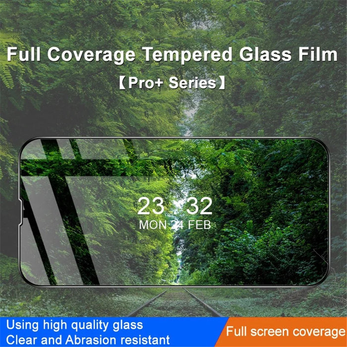 IMAK Pro+ Series for iPhone 14 9H Hardness Anti-explosion Tempered Glass Full Glue Screen Protector Ultra Clear Full Coverage Protective Film - 2