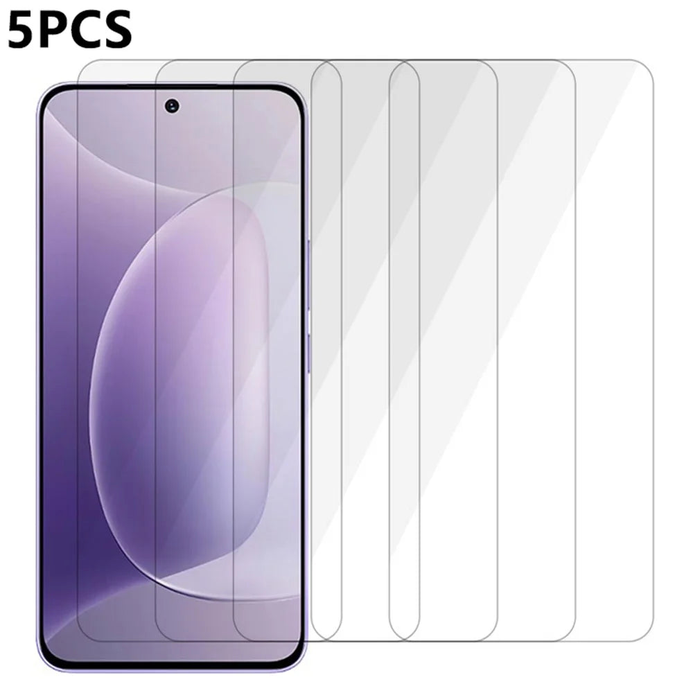 5Pcs For Honor 300 Screen Protector 0.3mm 2.5D Tempered Glass Clear Film - 1