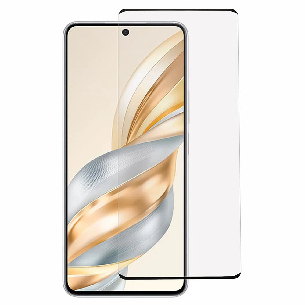 For Honor X60 5G Screen Protector Silk Printing Full Glue Tempered Glass Screen Film - 1