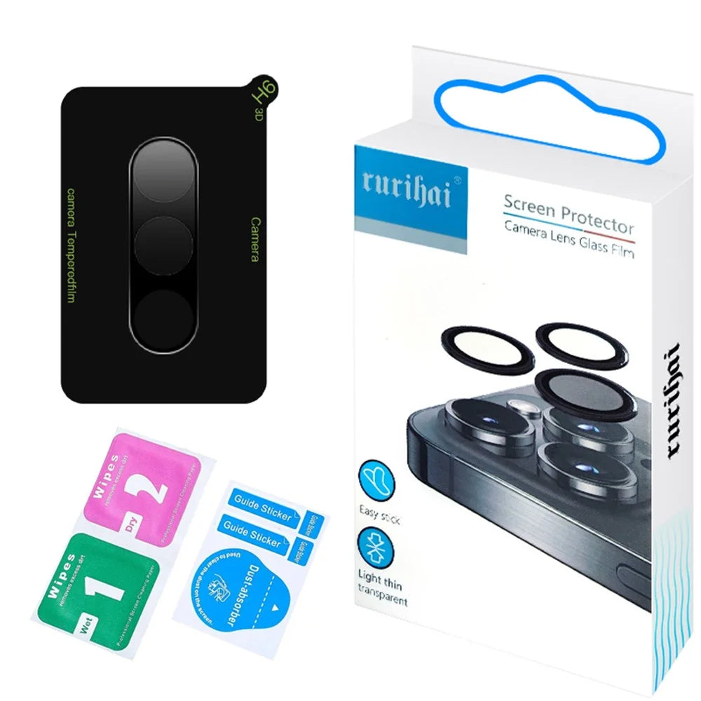RURIHAI For Samsung Galaxy A26 5G Camera Lens Protector High Aluminium Silicon Glass Silk Printing Lens Film - 4