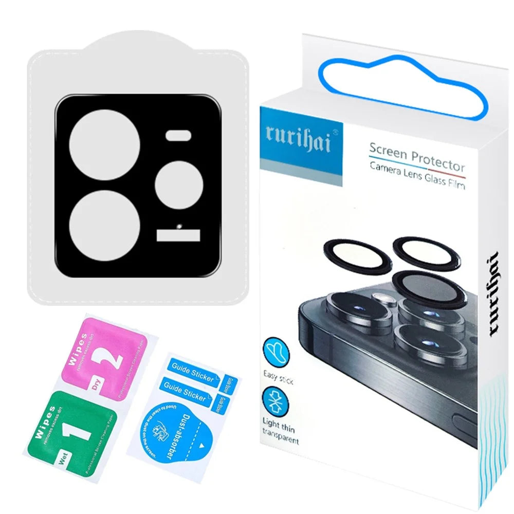 RURIHAI For Realme GT 7 Pro 5G Camera Lens Protector High Aluminium Silicon Glass Silk Printing Lens Film - 5