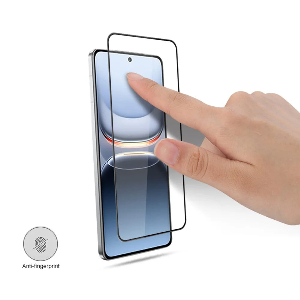 MOCOLO For vivo iQOO 13 5G Screen Protector Anti-Shatter Silk Printing Tempered Glass Film - Black - 4