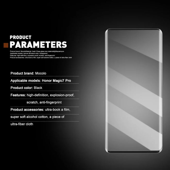 MOCOLO For Honor Magic7 Pro 5G Screen Protector 3D Curved Tempered Glass Film - 6