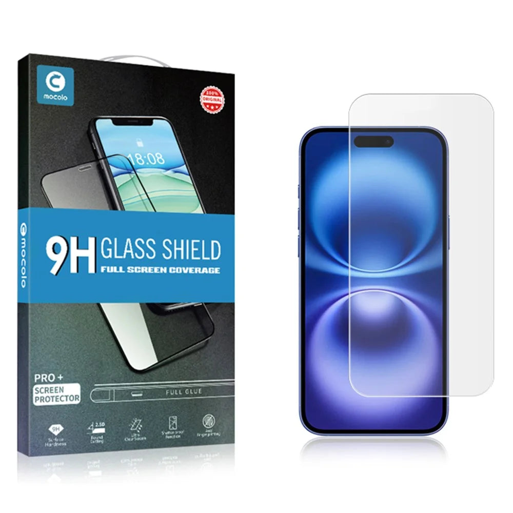 MOCOLO 50Pcs For iPhone 16 Plus Screen Protector Anti-Scratch Clear Tempered Glass Film - 5
