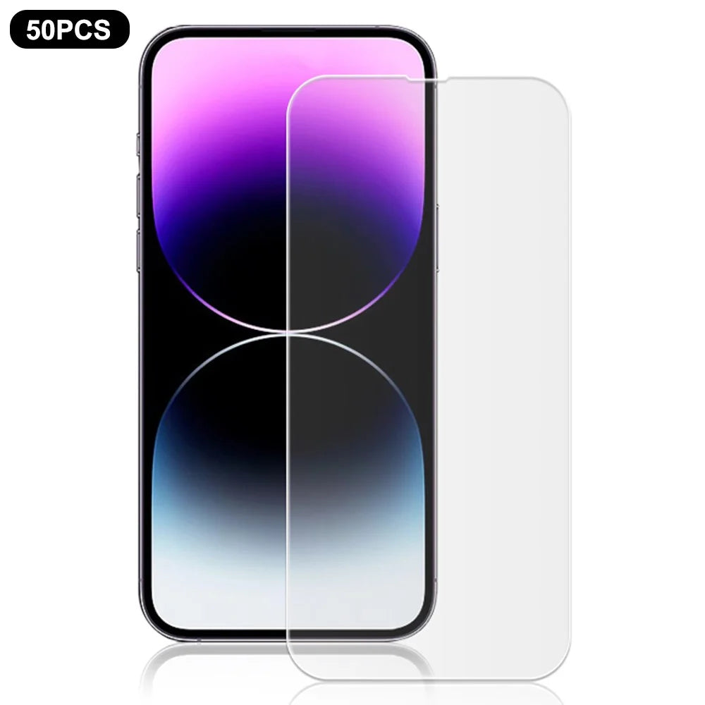 MOCOLO 50Pcs For iPhone 13 / 13 Pro Screen Protector Anti-Scratch Clear Tempered Glass Film - 1