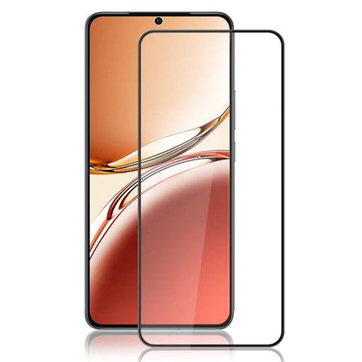 AMORUS For Oppo Reno12 F 4G / 5G Screen Protector Anti-Shatter Tempered Glass Film - Black - 1