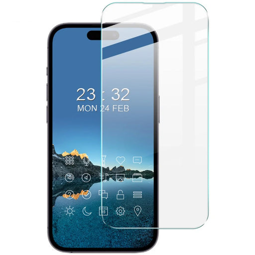 IMAK H Series Tempered Glass Protective Film for iPhone 14 Pro, Anti-explosion HD Full Glue Screen Protector - 1