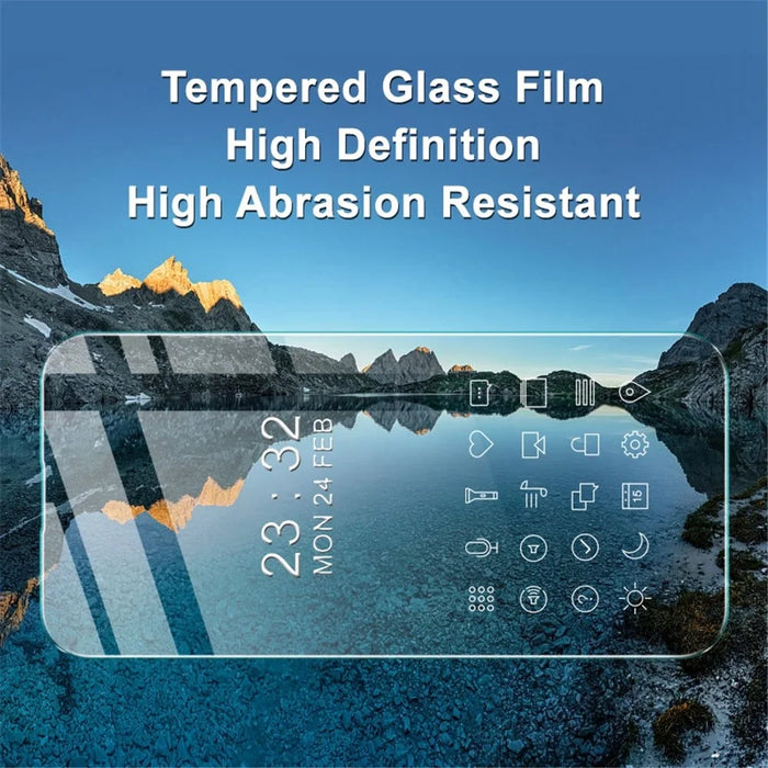 IMAK H Series Tempered Glass Protective Film for iPhone 14 Pro, Anti-explosion HD Full Glue Screen Protector - 3