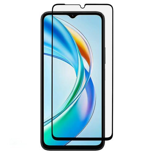 For Honor X5b Plus  /  X5b Screen Protector Silk Printing Full Glue Tempered Glass Screen Film - 1