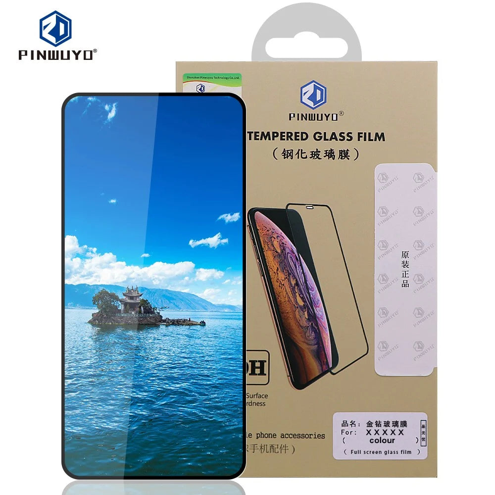 PINWUYO For vivo S19 5G Tempered Glass Film  JK Series-2 9H Full Screen Protector - Black - 3