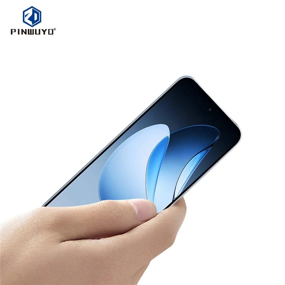 PINWUYO For Oppo Reno13 5G (Global) Tempered Glass Film  JK Series-2 9H Full Screen Protector - Black - 2