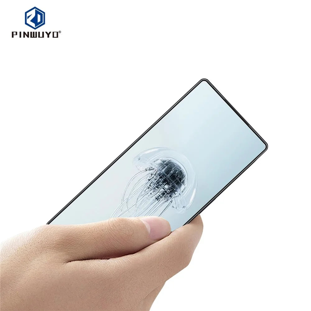 PINWUYO For ZTE nubia Red Magic 10 Pro 5G Tempered Glass Film  Explosion-proof 9H 3D Full Screen Protector - Black - 2