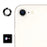 ENKAY HAT PRINCE For iPhone 17e / 16e Camera Lens Protector  Metal Ring Lens Film - Black - 1