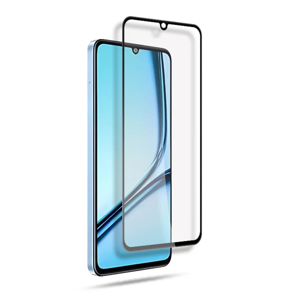 MOCOLO For Realme Note 50 4G Screen Protector Anti-Shatter Silk Printing Tempered Glass Film - Black - 5