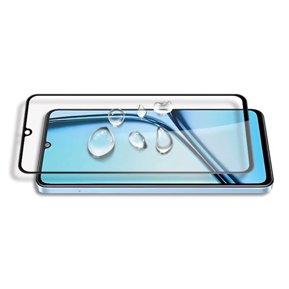 MOCOLO For Realme Note 50 4G Screen Protector Anti-Shatter Silk Printing Tempered Glass Film - Black - 6