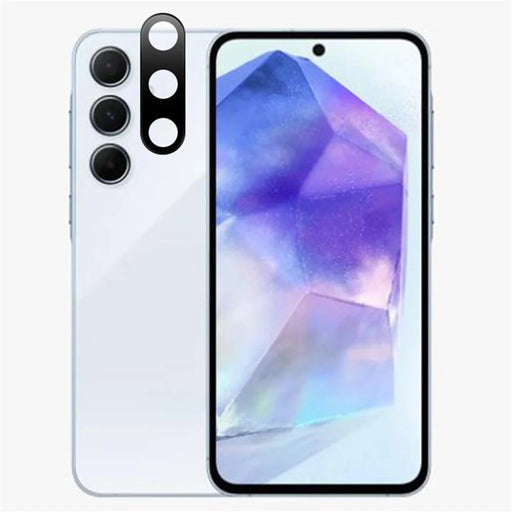 RURIHAI For Samsung Galaxy A56 5G Camera Lens Protector High Aluminium Silicon Glass Silk Printing Lens Film - 1