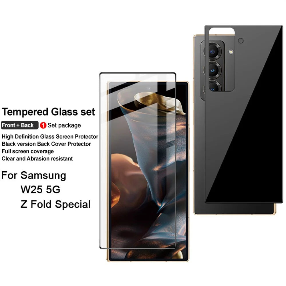 IMAK For Samsung Galaxy Z Fold Special / W25 5G Screen Protector Set Front and Back Tempered Glass Film - 2