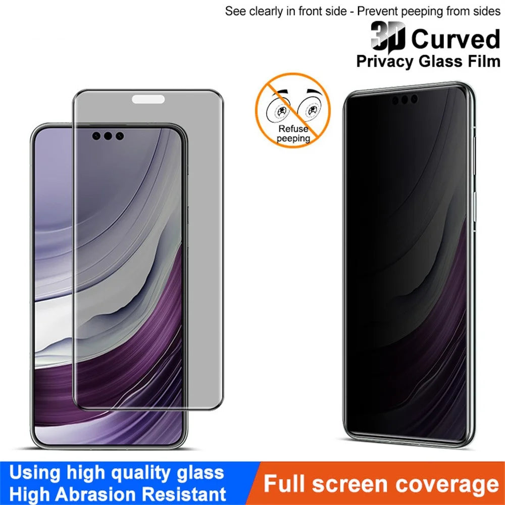 IMAK Anti-Spy Tempered Glass Film for Huawei Mate 70 RS Ultimate / Mate 70 Pro+ / Mate 70 Pro Full Cover Screen Protector - 2