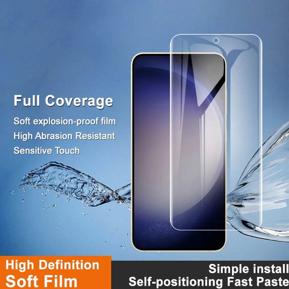 IMAK Hydrogel Film 4th Gen for Samsung Galaxy S25+ Full Screen Protector Ultra Clear Soft TPU Film - 3