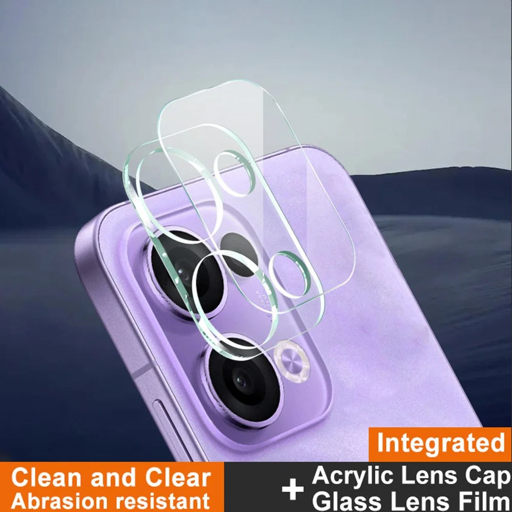 IMAK For Oppo Reno13 5G (Global) Tempered Glass Camera Lens Protector + Acrylic Lens Cap - 2