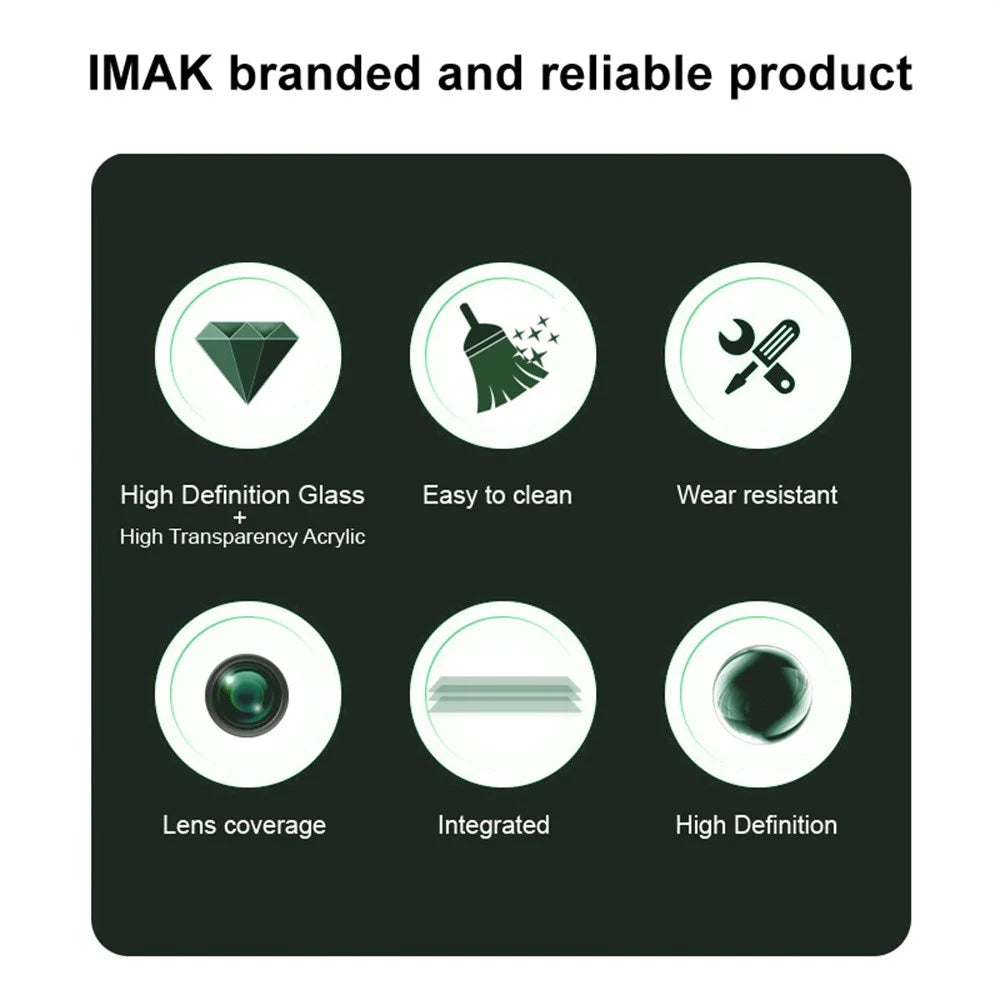 IMAK For Oppo Reno13 Pro 5G Tempered Glass Camera Lens Protector + Acrylic Lens Cap - 4